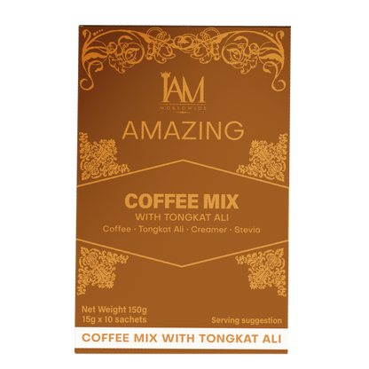 IAM Worldwide Coffee Mix with Tongkat Ali - 10 Sachets per Box