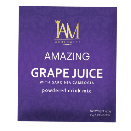 IAM Worldwide Garcinia Cambogia Grape Juice - 10 Sachets per Box