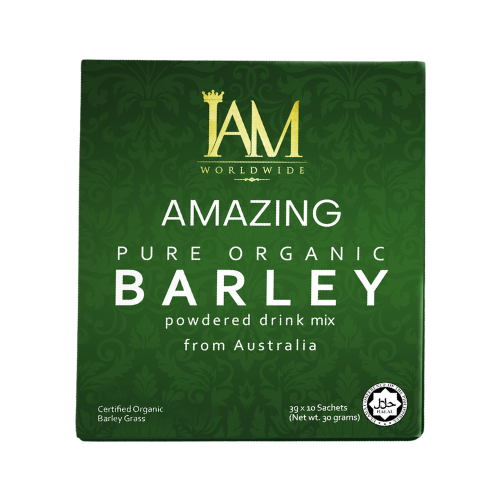 IAM Worldwide Pure Organic Barley Grass Powder - 3g x 10 Sachets